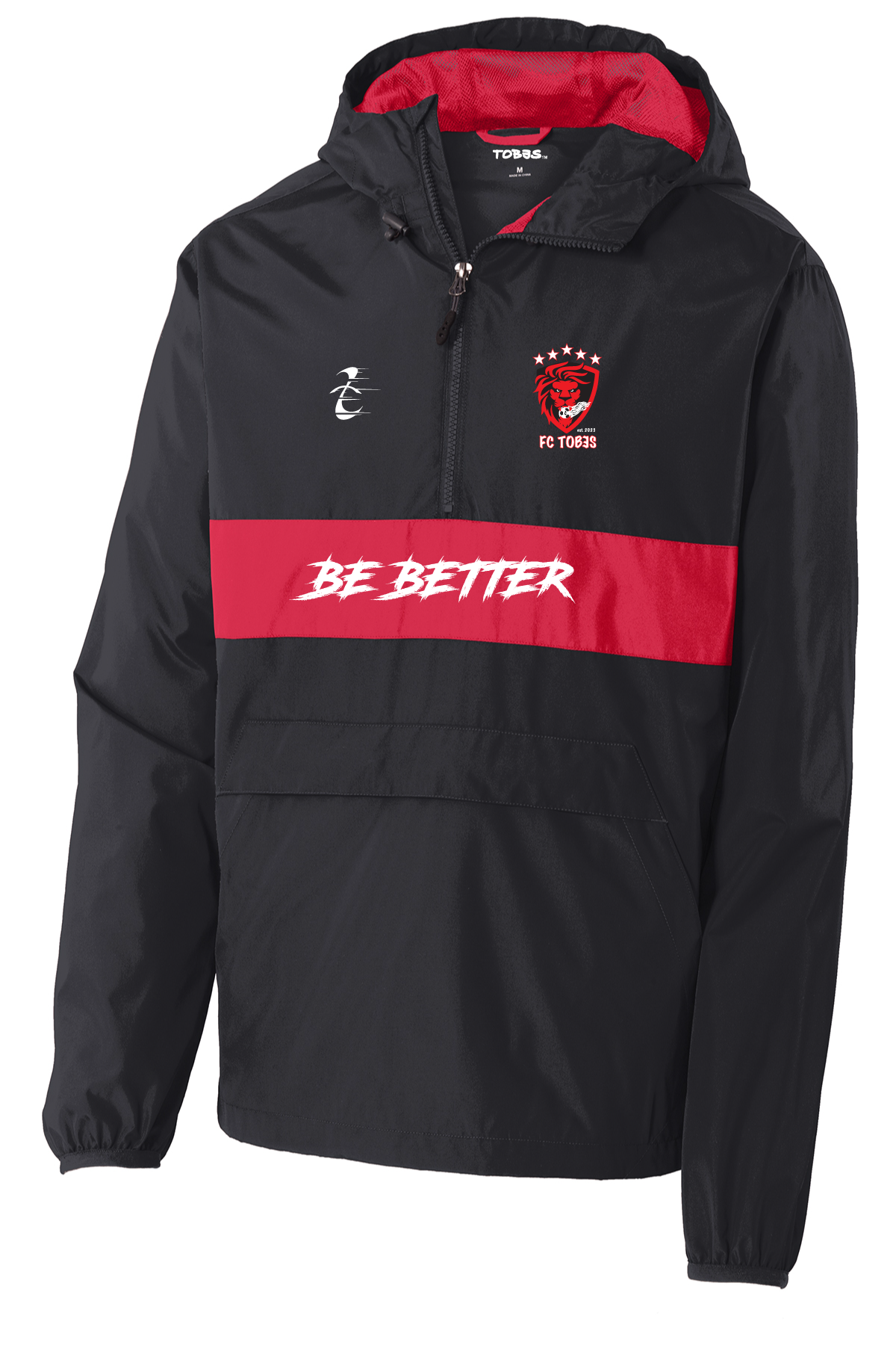 FC TOBES - 3/4 Zip Rain Jacket